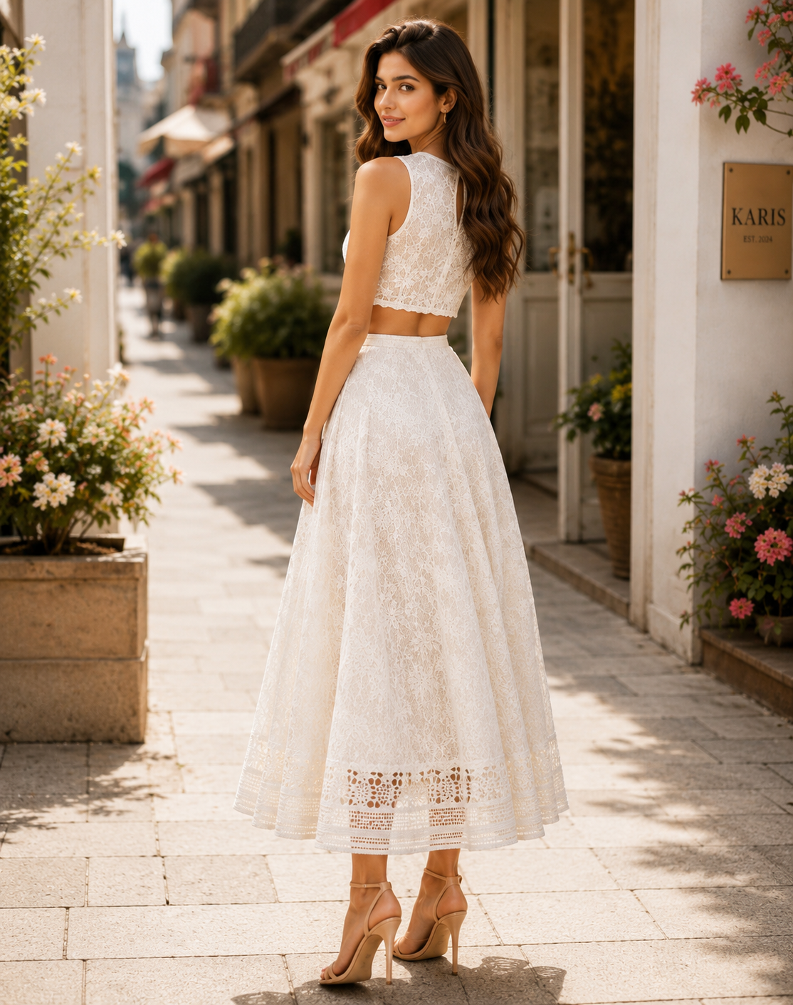 Ivory Lace Co-Ord Set
