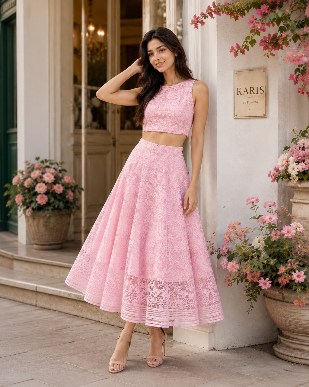Ivory Lace Co-Ord Set