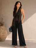 Midnight Drape Top