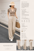 Luna Linen Wide-Leg Pants